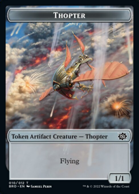 Powerstone // Thopter Double-Sided Token [The Brothers' War Tokens] | Webway Games