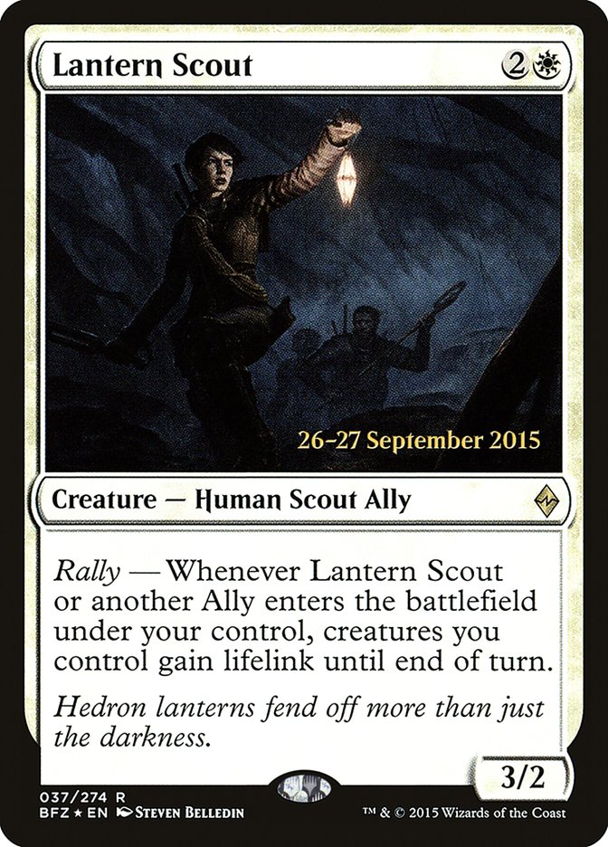 Lantern Scout  (Prerelease) [Battle for Zendikar Prerelease Promos] | Webway Games