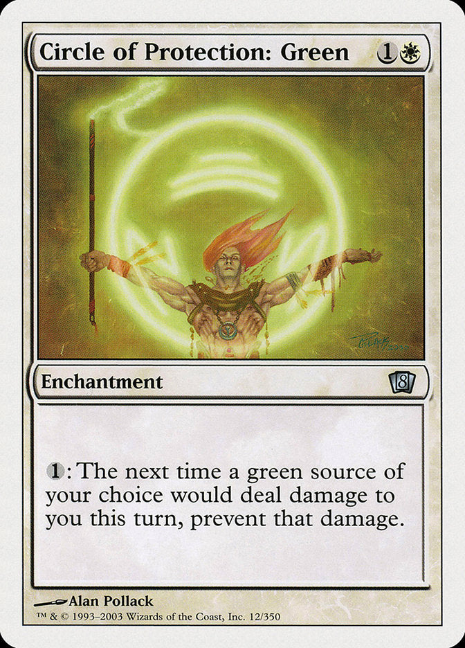 Circle of Protection: Green [Eighth Edition] | Webway Games