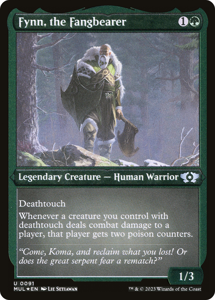 Fynn, the Fangbearer (Foil Etched) [Multiverse Legends] | Webway Games