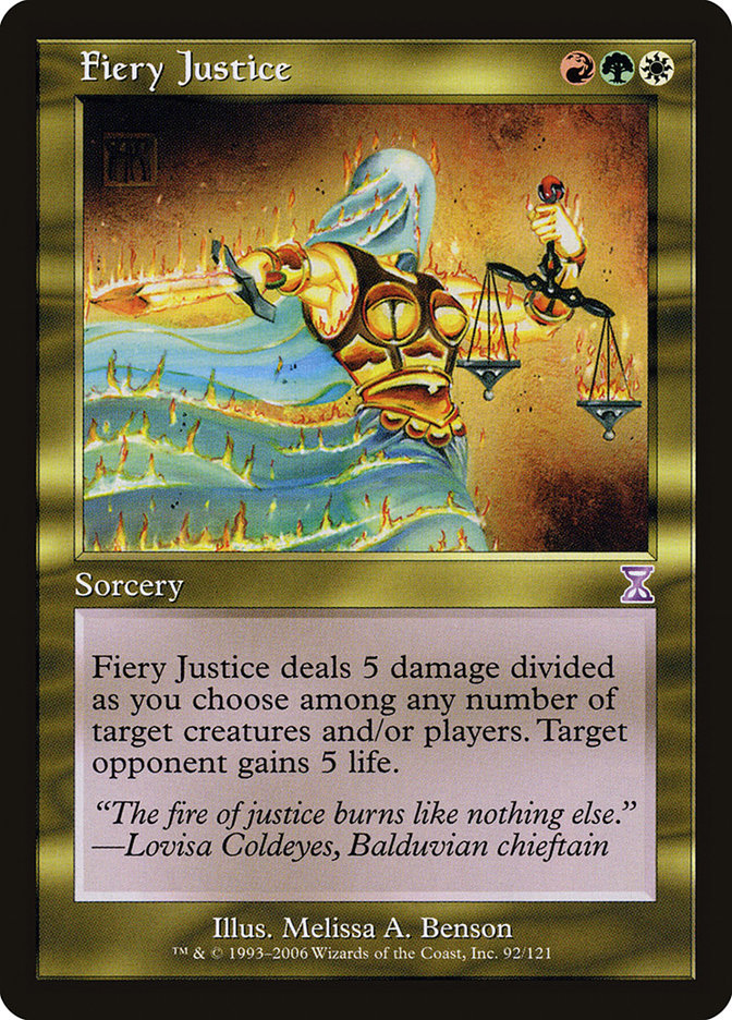 Fiery Justice [Time Spiral Timeshifted] | Webway Games