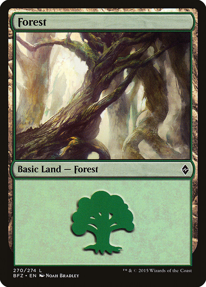 Forest (#270a) [Battle for Zendikar] | Webway Games