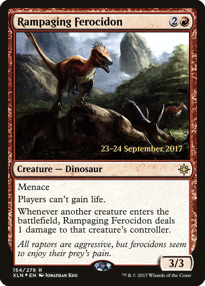 Rampaging Ferocidon  (Prerelease) [Ixalan Prerelease Promos] | Webway Games