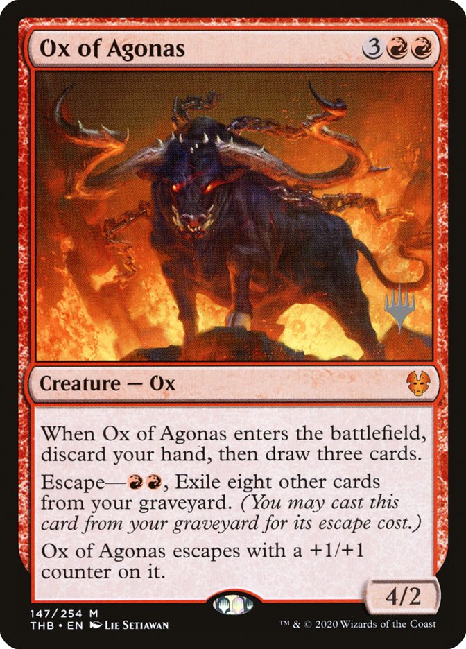 Ox of Agonas (Promo Pack) [Theros Beyond Death Promos] | Webway Games