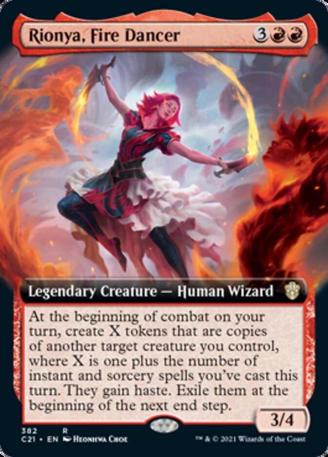 Rionya, Fire Dancer (Extended) [Commander 2021] | Webway Games