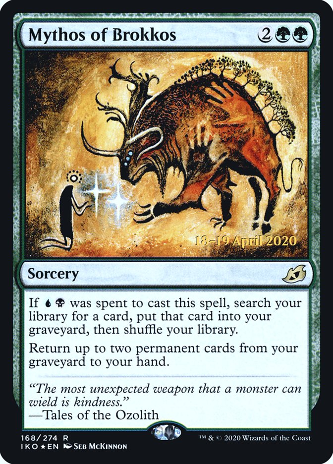 Mythos of Brokkos  [Ikoria: Lair of Behemoths Prerelease Promos] | Webway Games