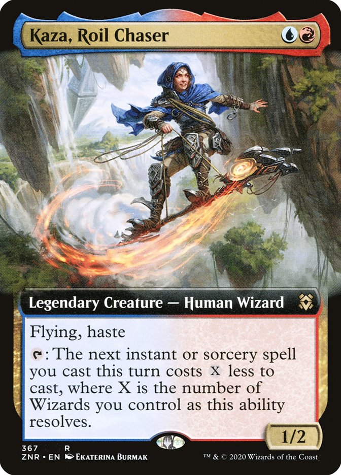 Kaza, Roil Chaser (Extended Art) [Zendikar Rising] | Webway Games