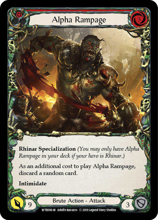 Alpha Rampage [WTR006-M] Alpha Print Rainbow Foil | Webway Games