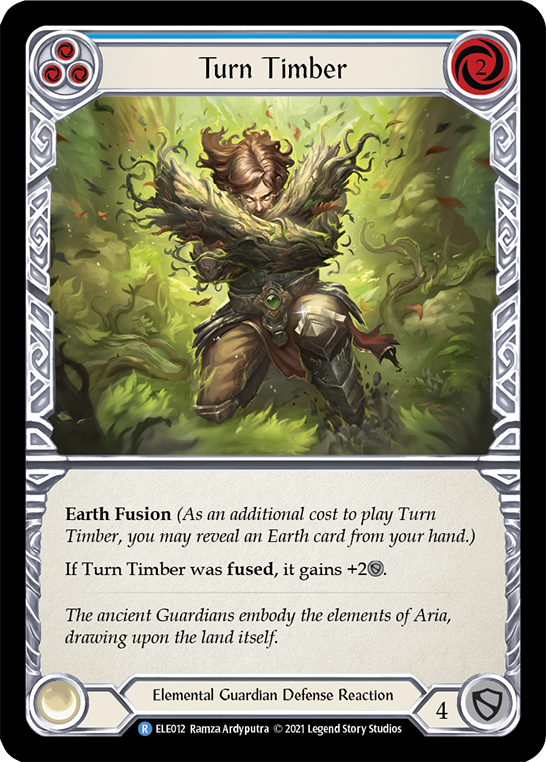 Turn Timber (Blue) [ELE012] (Tales of Aria)  1st Edition Normal | Webway Games