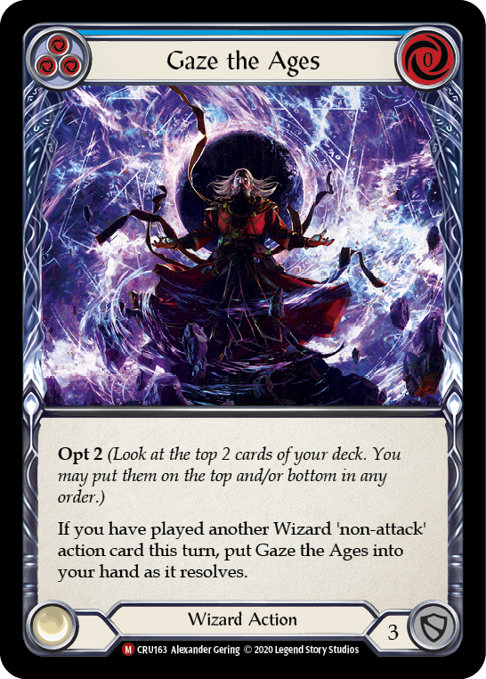 Gaze the Ages [CRU163] 1st Edition Normal | Webway Games