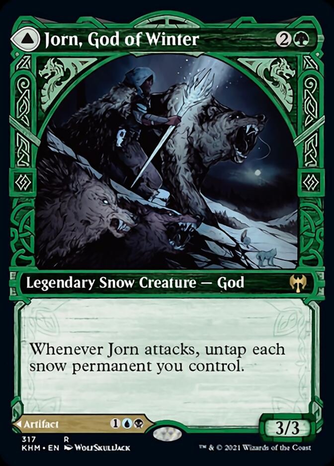 Jorn, God of Winter // Kaldring, the Rimestaff (Showcase) [Kaldheim] | Webway Games