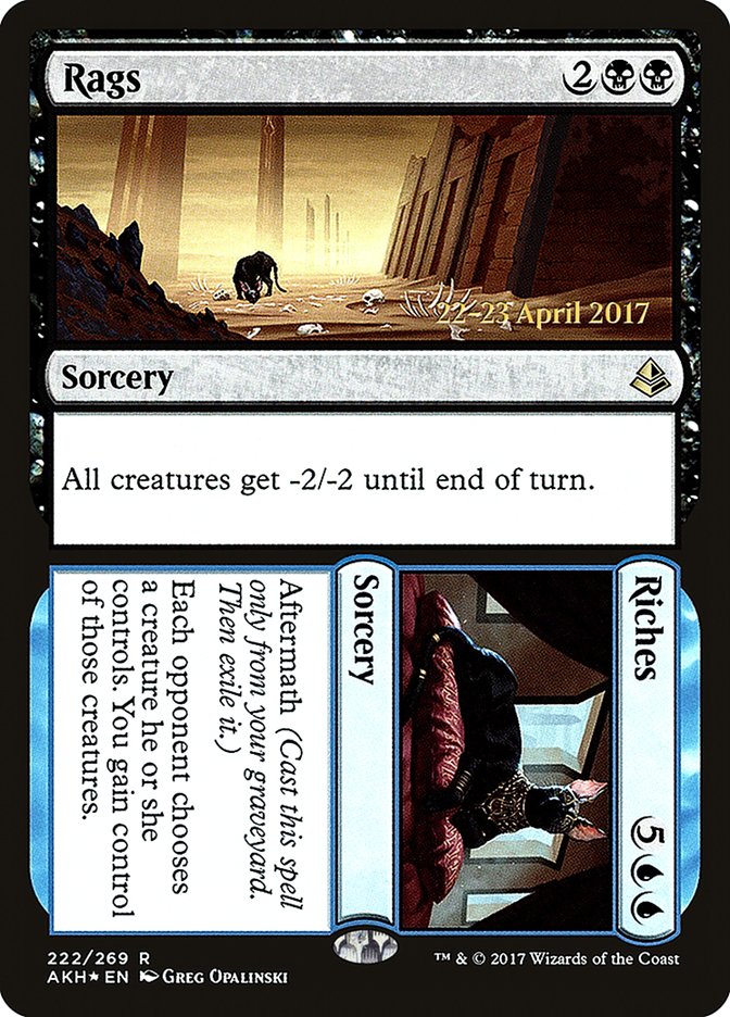 Rags // Riches  (Prerelease) [Amonkhet Prerelease Promos] | Webway Games