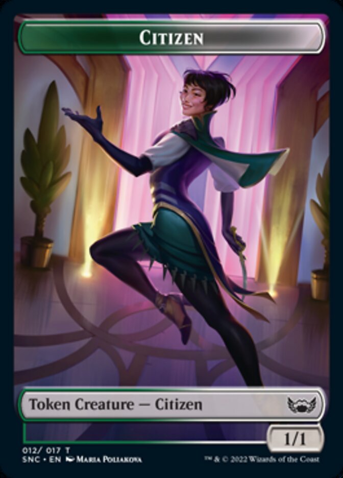 Devil // Citizen Double-sided Token [Streets of New Capenna Tokens] | Webway Games