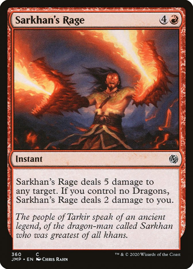 Sarkhan's Rage [Jumpstart] | Webway Games