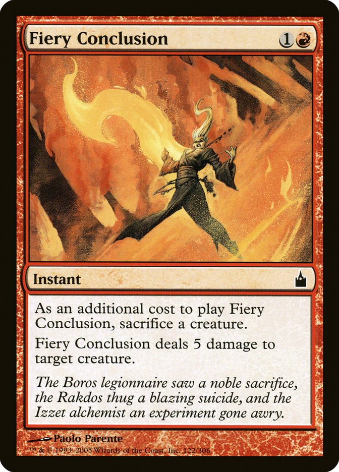 Fiery Conclusion [Ravnica: City of Guilds] | Webway Games