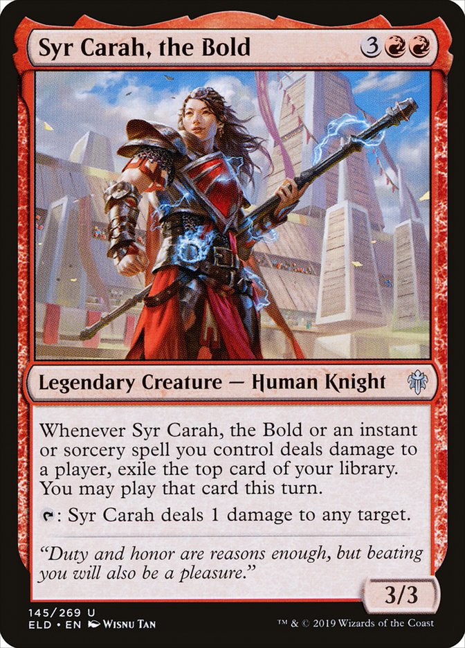 Syr Carah, the Bold [Throne of Eldraine] | Webway Games