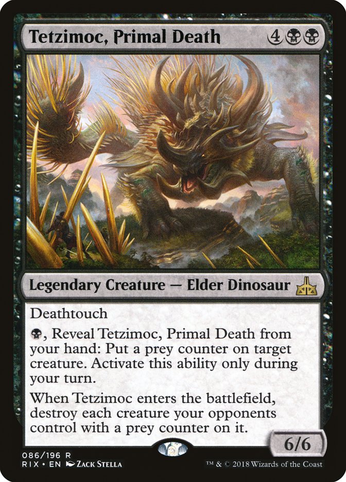 Tetzimoc, Primal Death [Rivals of Ixalan] | Webway Games