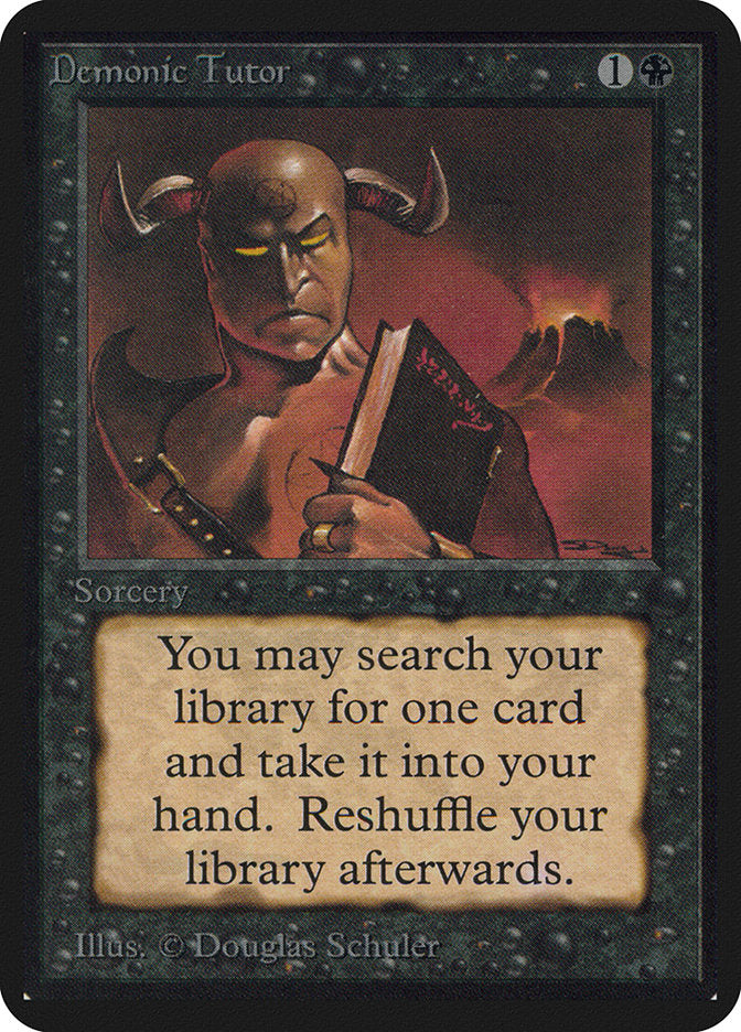 Demonic Tutor [Limited Edition Alpha] | Webway Games