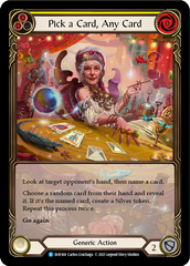 Pick a Card, Any Card (Yellow) [EVR168] (Everfest)  1st Edition Extended Art Rainbow Foil | Webway Games