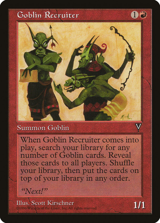 Goblin Recruiter [Visions] | Webway Games
