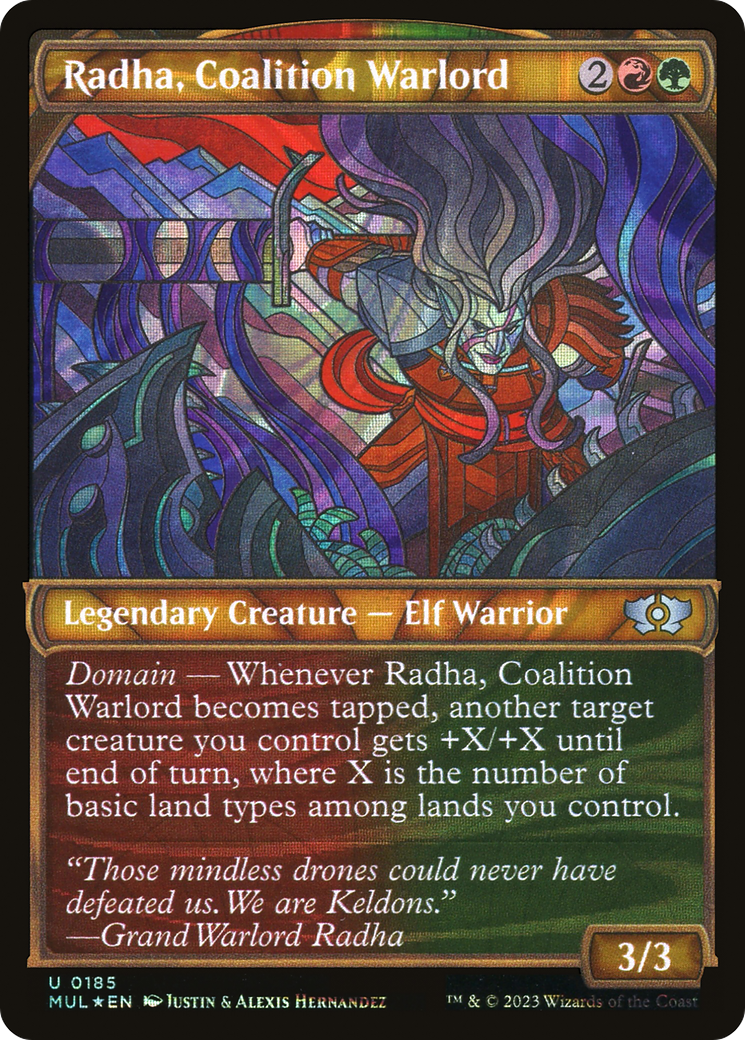 Radha, Coalition Warlord (Halo Foil) [Multiverse Legends] | Webway Games