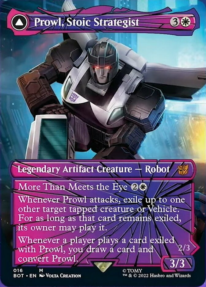 Prowl, Stoic Strategist // Prowl, Pursuit Vehicle (Shattered Glass) [Universes Beyond: Transformers] | Webway Games