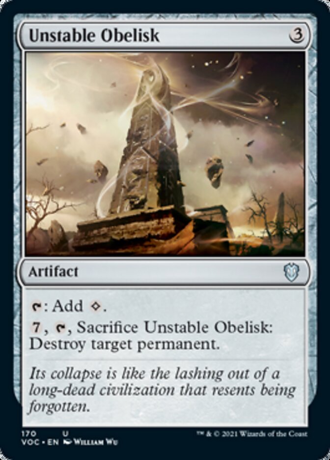 Unstable Obelisk [Innistrad: Crimson Vow Commander] | Webway Games