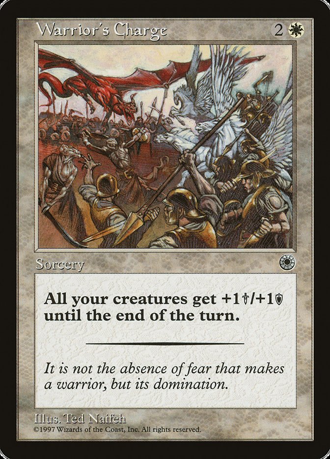 Warrior's Charge (With Flavor Text) [Portal] | Webway Games