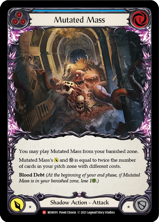 Mutated Mass (Rainbow Foil) [MON191-RF] 1st Edition Rainbow Foil