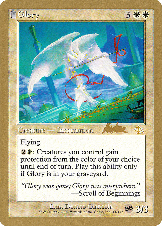 Glory (Brian Kibler) (SB) [World Championship Decks 2002] | Webway Games