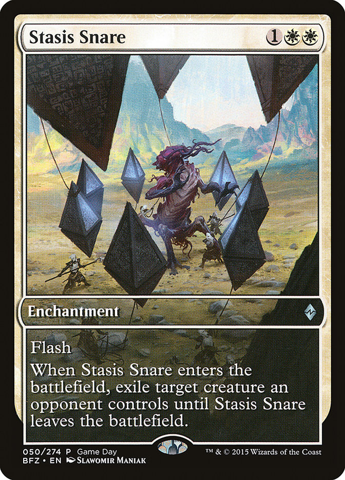 Stasis Snare (Game Day) [Battle for Zendikar Promos] | Webway Games
