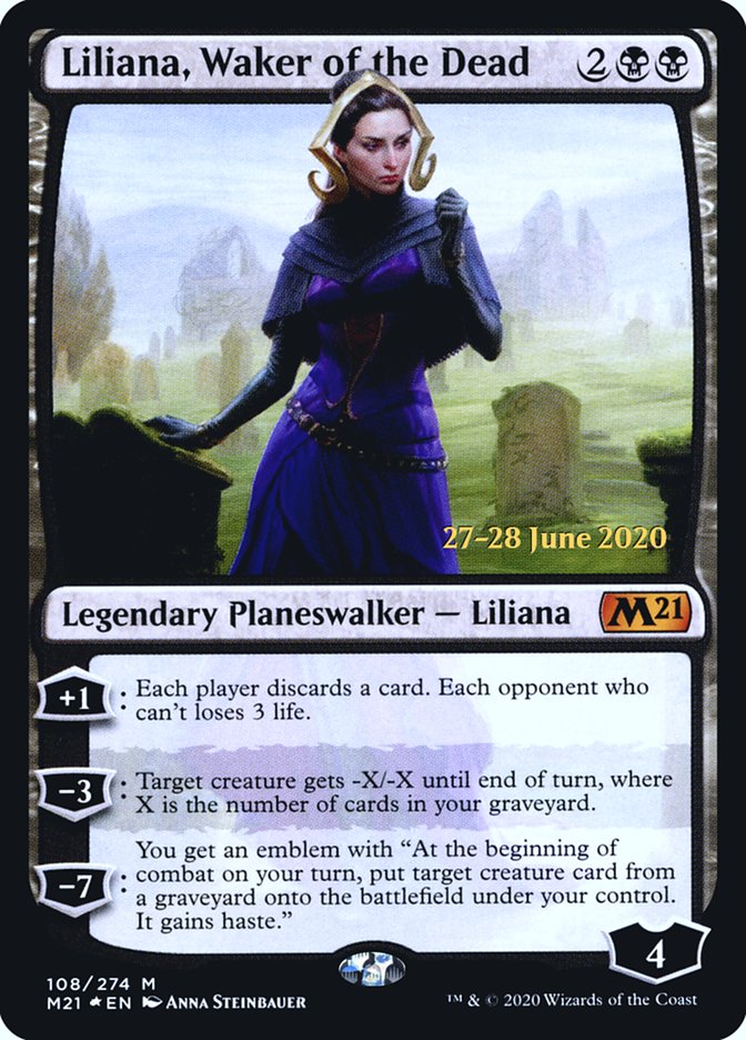 Liliana, Waker of the Dead  [Core Set 2021 Prerelease Promos] | Webway Games