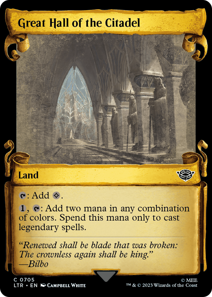 Great Hall of the Citadel [The Lord of the Rings: Tales of Middle-Earth Showcase Scrolls] | Webway Games