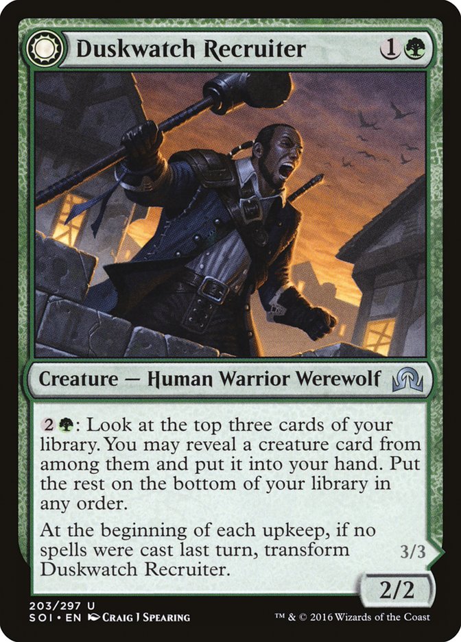 Duskwatch Recruiter // Krallenhorde Howler [Shadows over Innistrad] | Webway Games