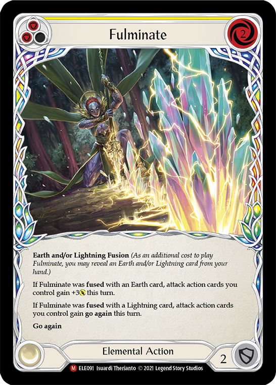 Fulminate [ELE091] (Tales of Aria)  1st Edition Rainbow Foil | Webway Games
