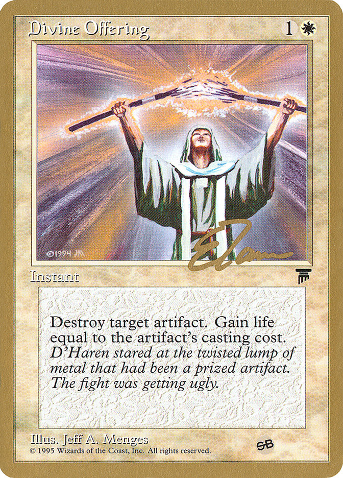 Divine Offering (Eric Tam) (SB) [Pro Tour Collector Set] | Webway Games