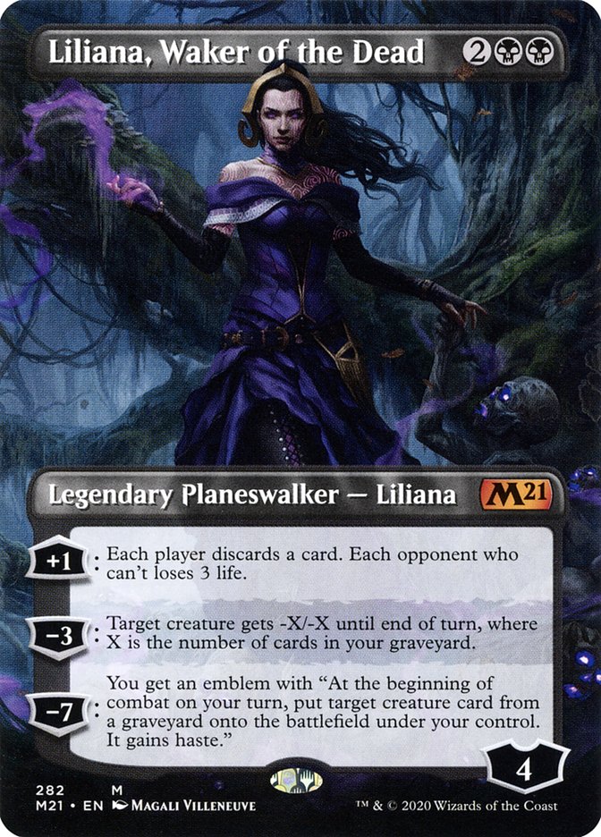 Liliana, Waker of the Dead (Borderless) [Core Set 2021] | Webway Games