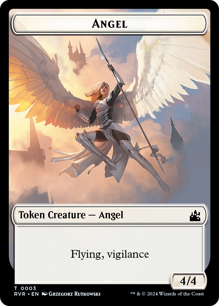 Angel Token (0003) [Ravnica Remastered Tokens] | Webway Games