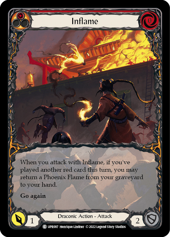 Inflame (Extended Art) [UPR097] (Uprising)  Rainbow Foil | Webway Games