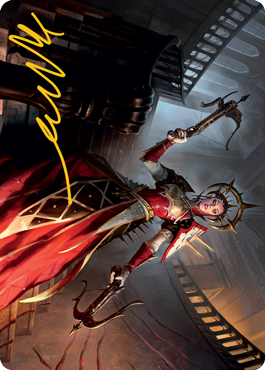 Bloodthirsty Adversary Art Card (Gold-Stamped Signature) [Innistrad: Midnight Hunt Art Series] | Webway Games