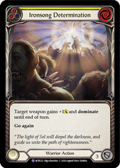 Ironsong Determination [U-WTR122] (Welcome to Rathe Unlimited)  Unlimited Rainbow Foil | Webway Games