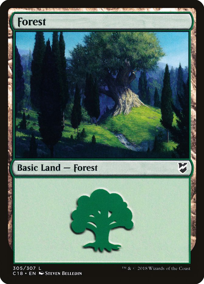Forest (#305) [Commander 2018] | Webway Games