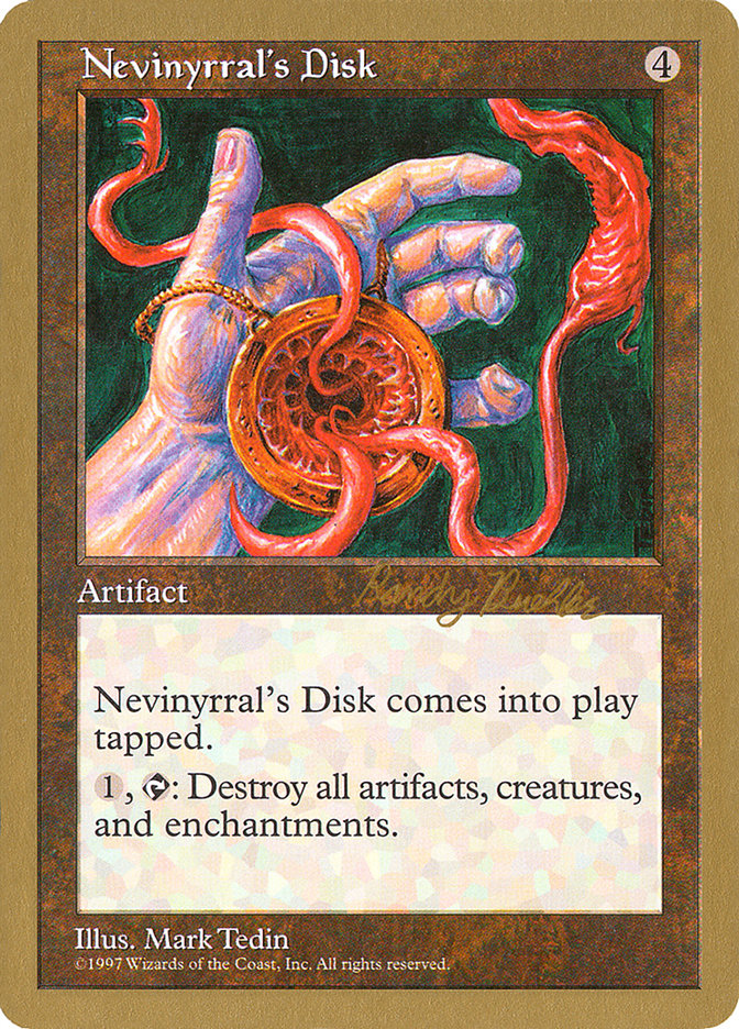 Nevinyrral's Disk (Randy Buehler) [World Championship Decks 1998] | Webway Games