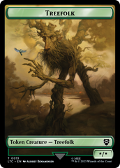 Beast // Treefolk Double Sided Token [The Lord of the Rings: Tales of Middle-Earth Commander Tokens] | Webway Games