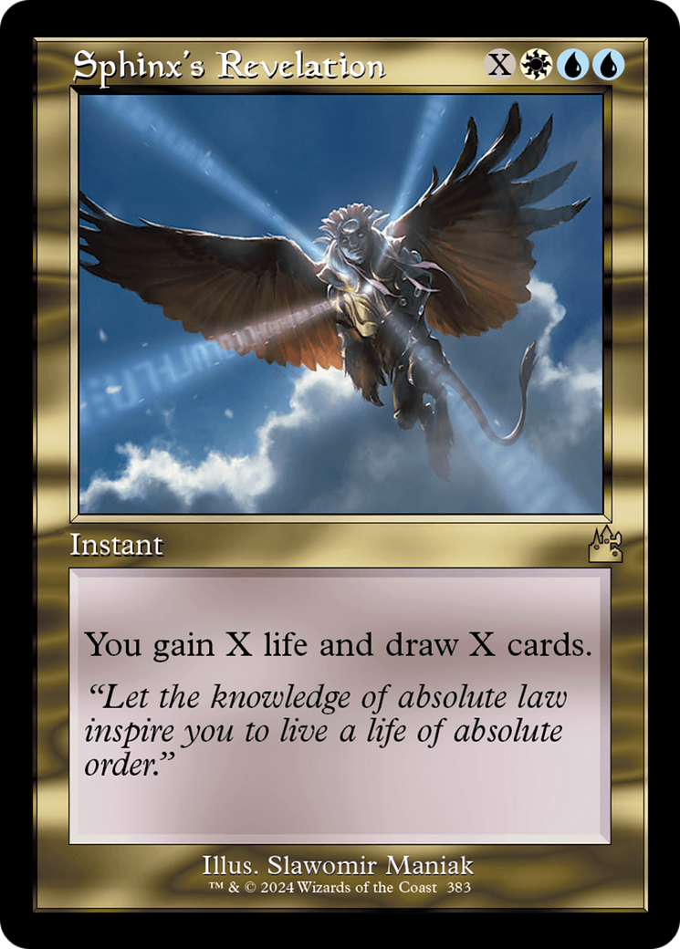 Sphinx's Revelation (Retro Frame) [Ravnica Remastered] | Webway Games