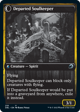 Devoted Grafkeeper // Departed Soulkeeper [Innistrad: Double Feature] | Webway Games
