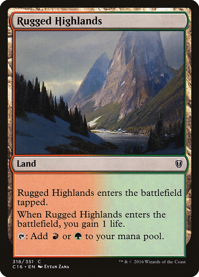 Rugged Highlands [Commander 2016] | Webway Games
