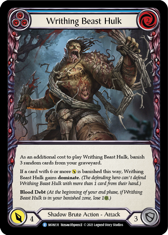 Writhing Beast Hulk (Blue) [MON131] 1st Edition Normal | Webway Games
