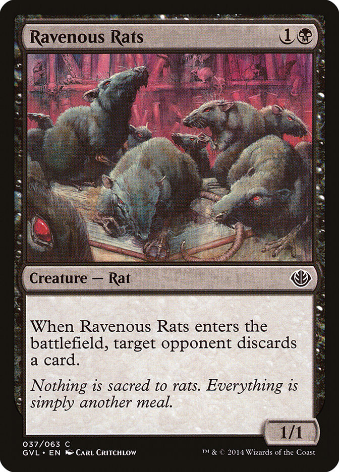 Ravenous Rats (Garruk vs. Liliana) [Duel Decks Anthology] | Webway Games
