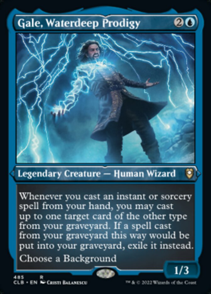 Gale, Waterdeep Prodigy (Foil Etched) [Commander Legends: Battle for Baldur's Gate] | Webway Games